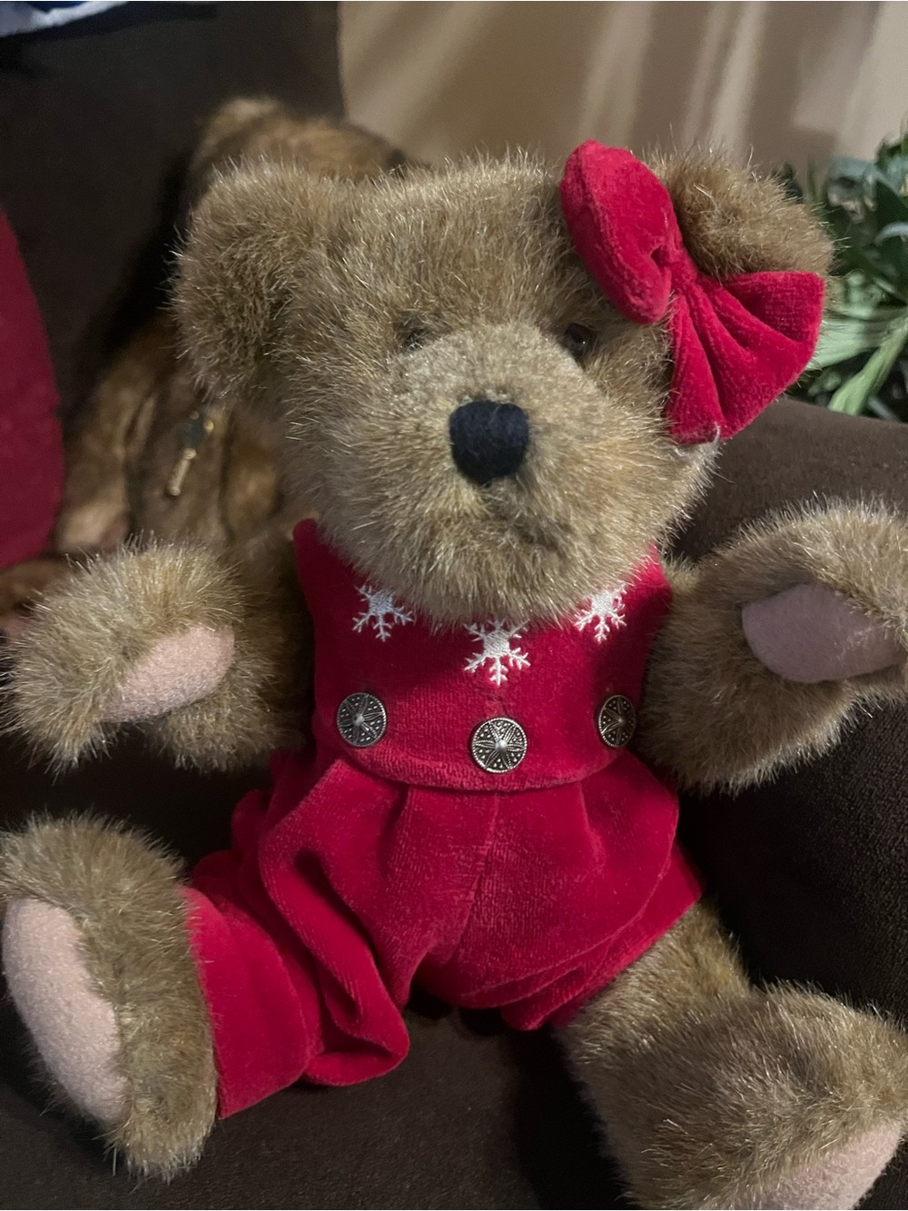 Boyd Bears Adorable Gwen Marie Plush Toy Red Holiday Christmas-No tags